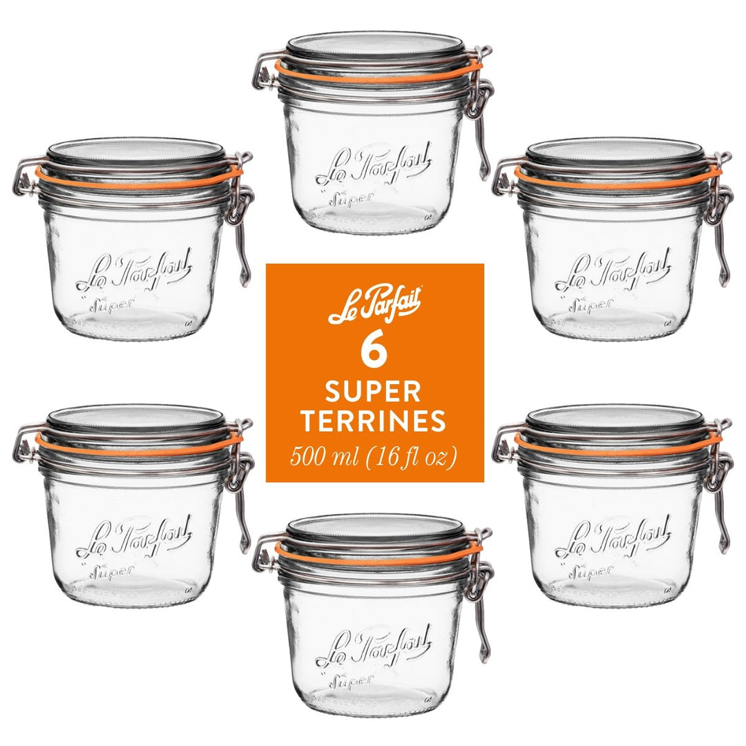 Le Parfait Straight‑Sided Super Jars