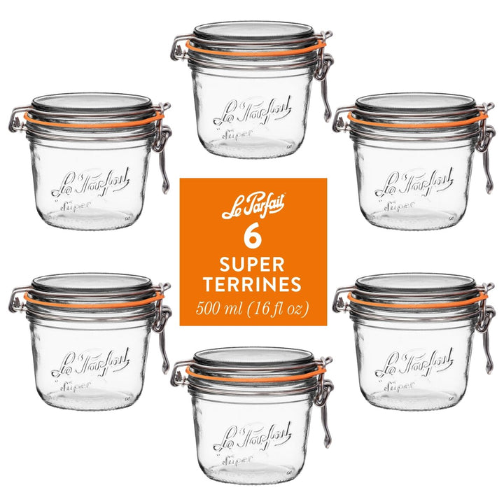 Le Parfait Straight‑Sided Super Jars