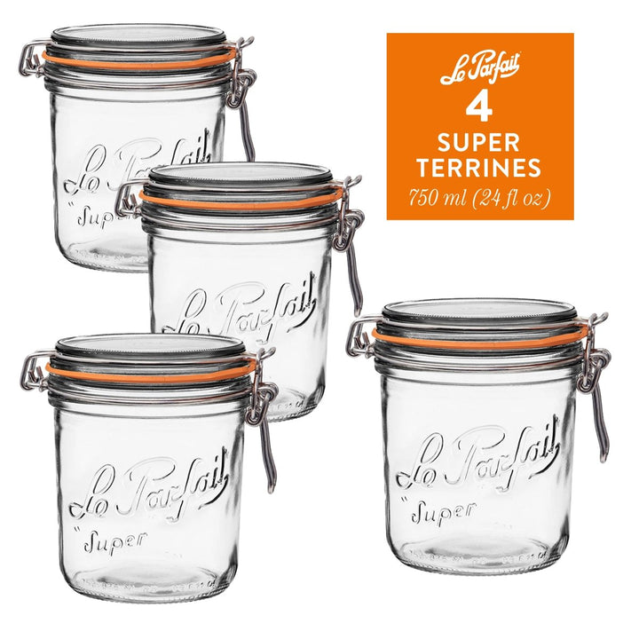 Le Parfait Straight‑Sided Super Jars