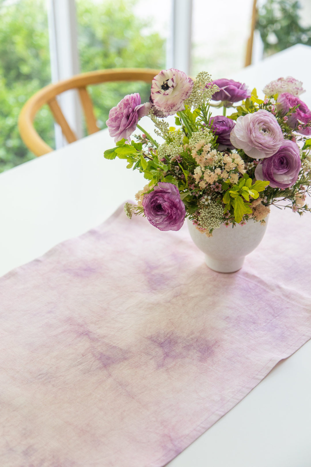 Hand-Dyed Linen Table Runner — Table Runner, [material], Sarah Spiegel