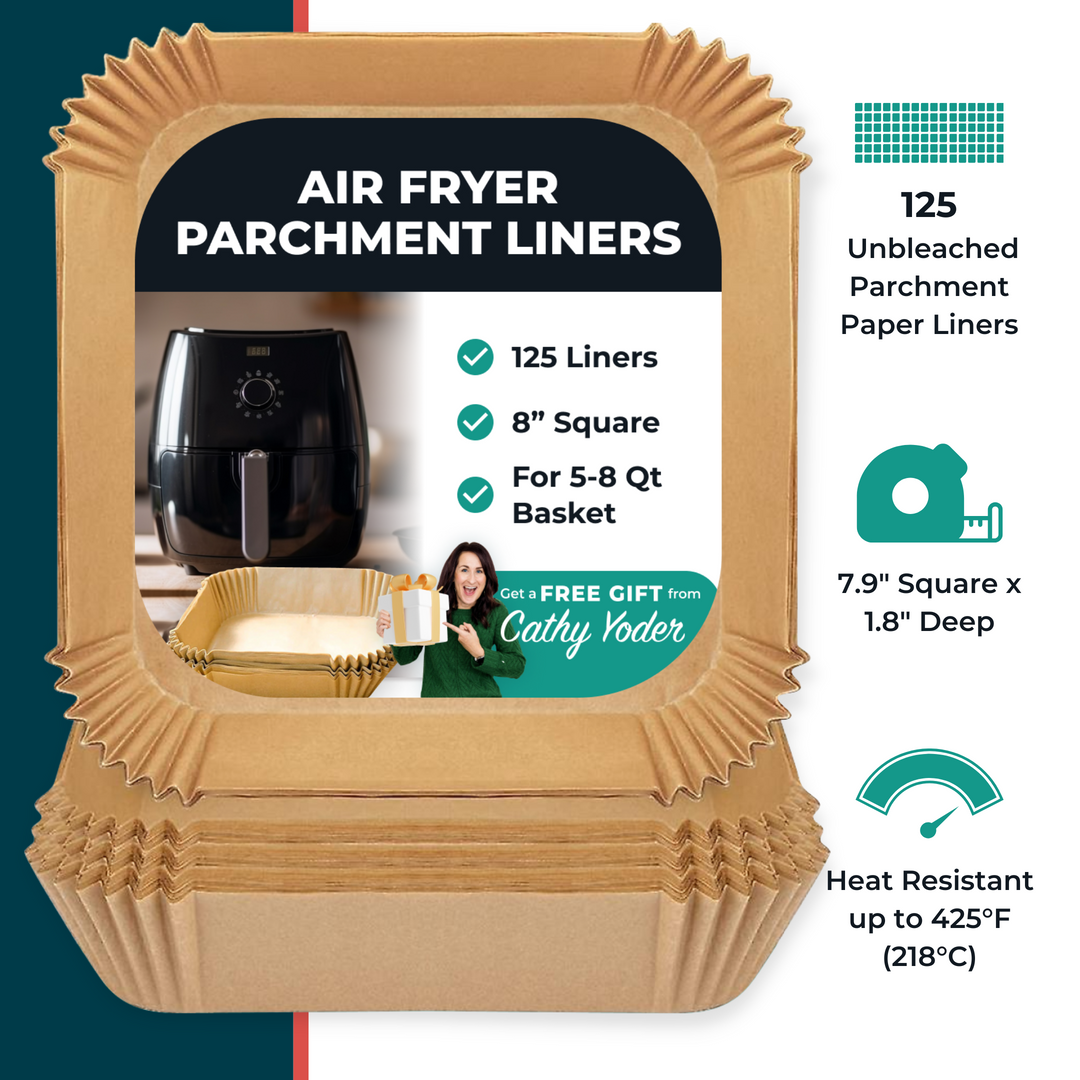 Air Fryer Parchment Liners — Square, Pack of 125
