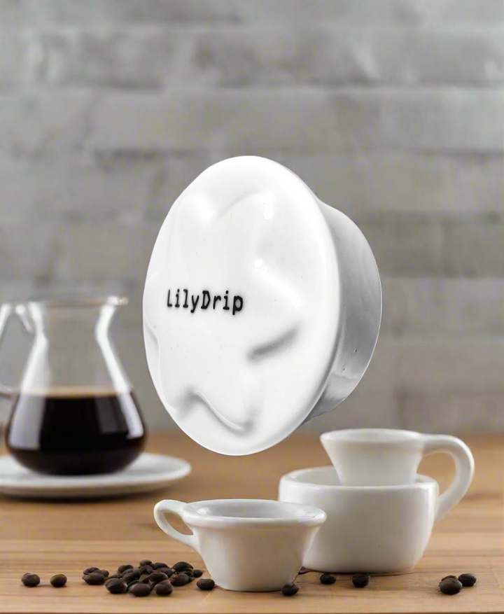 LOTOS‑C Ceramic Basket‑Filter Adapter for Chemex