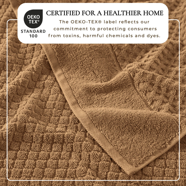 Cotton Diamond Waffle Weave Bath Towel Set - Grayson Collection