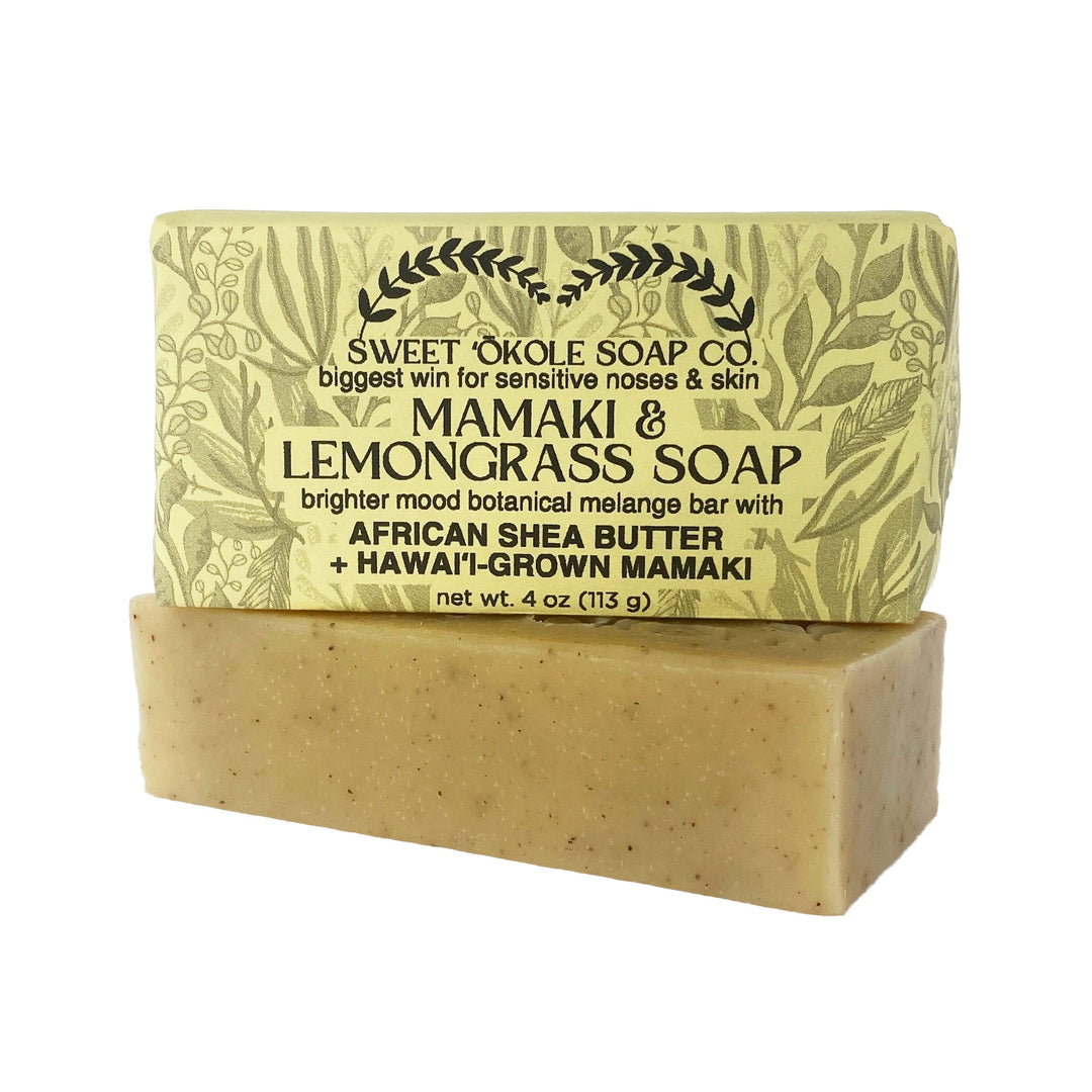 Mamaki Lemongrass Soap, Vegan Palm-Free Bar