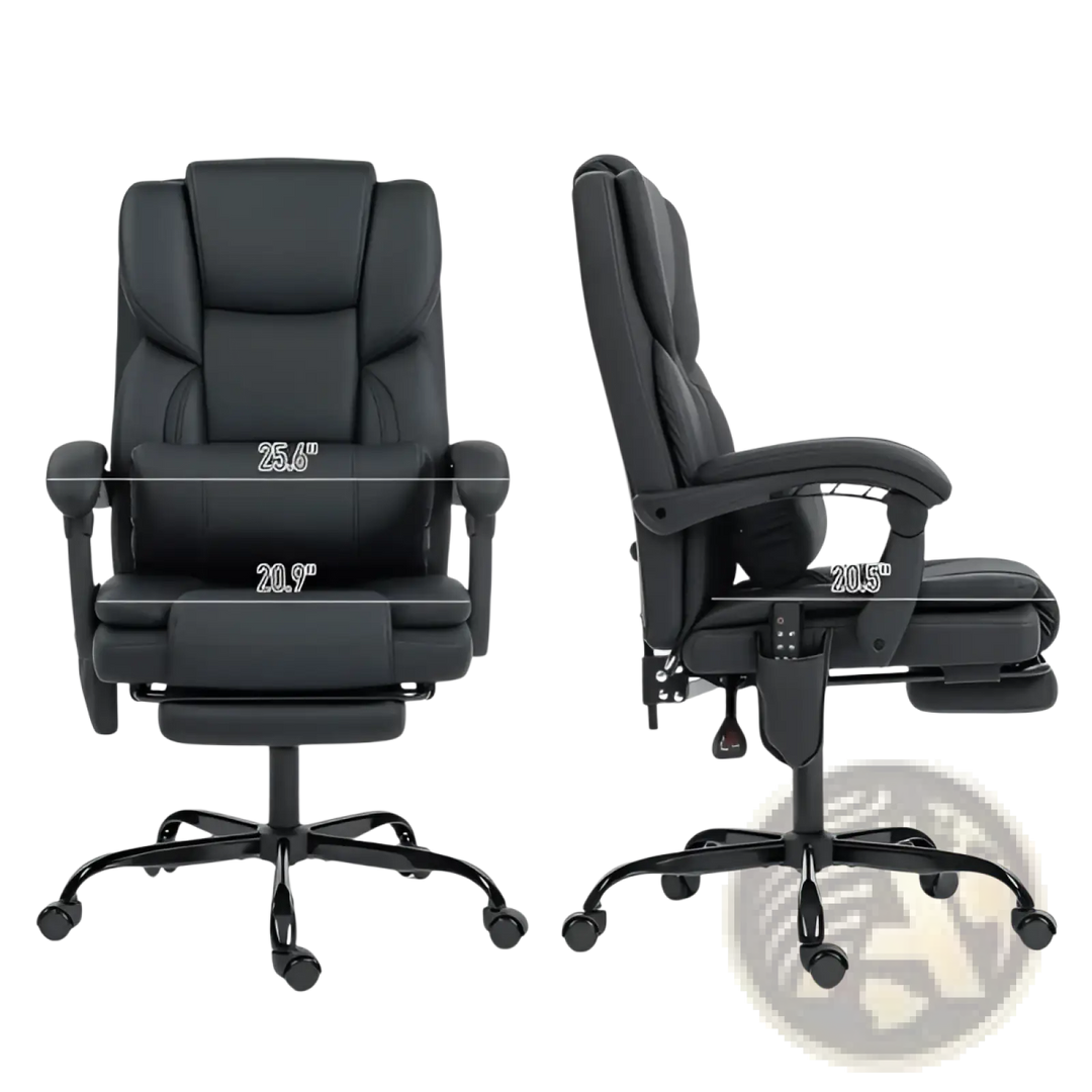 Massage Office Chair with Footrest and High Back