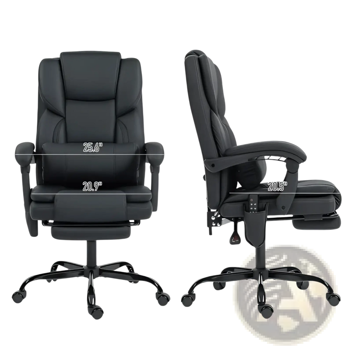 Massage Office Chair with Footrest and High Back