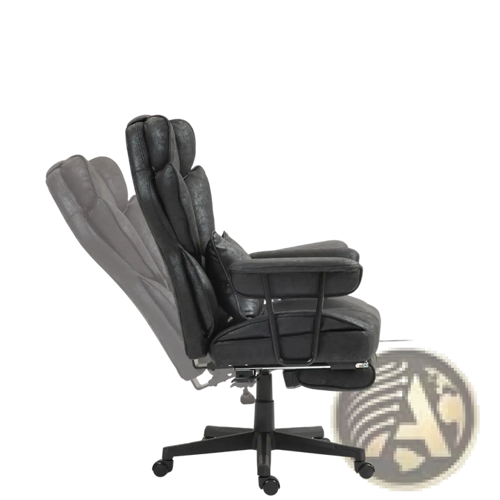 Massage Office Chair with Reclining Footrest 396lbs