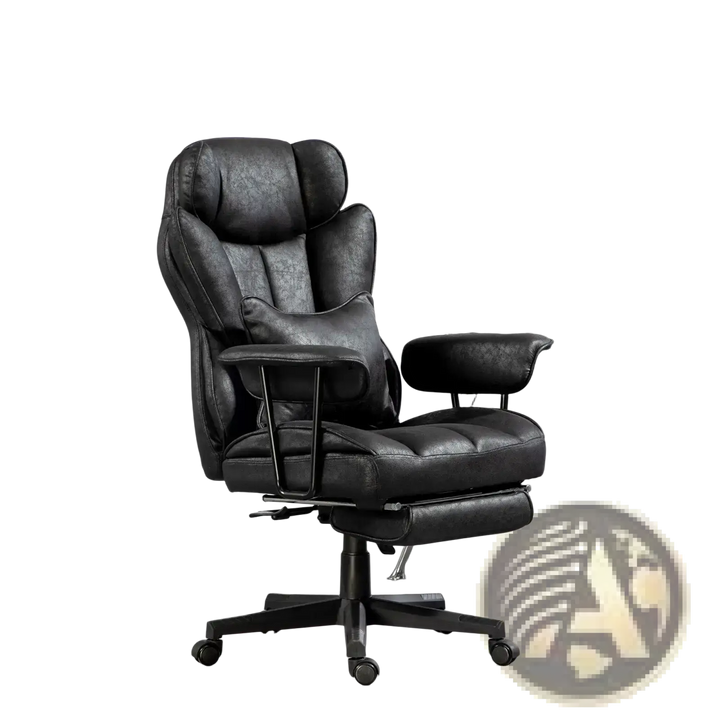 Massage Office Chair with Reclining Footrest 396lbs