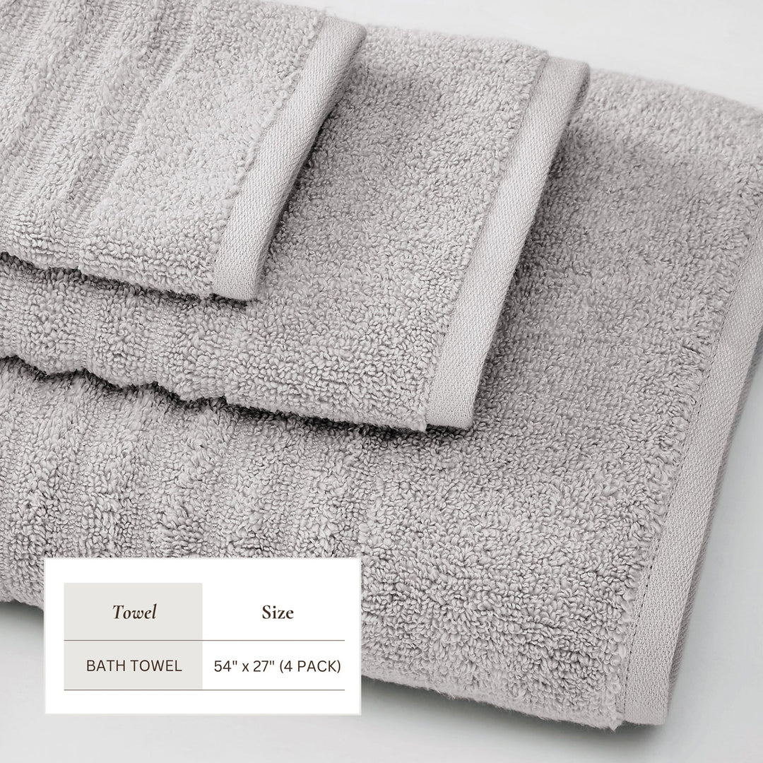 Luxury Combed Cotton Bath Towel Set - Karina Collection