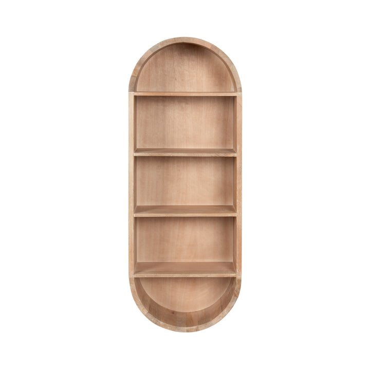 Hutton Wood Capsule Wall Shelf