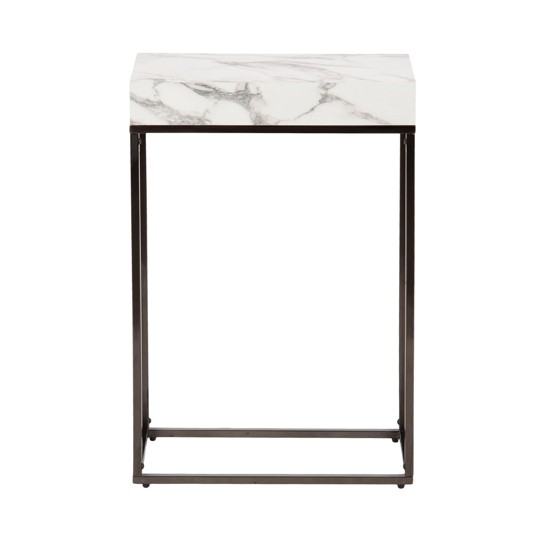 Karlsen Wood and Metal Slim Side Table