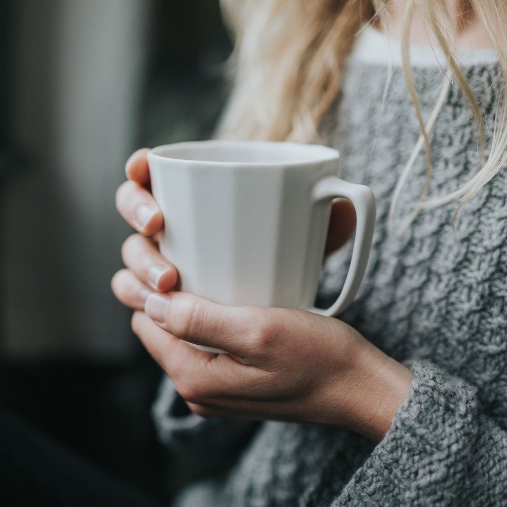 Monday Mug - Handmade Porcelain Coffee Cup — Coffee & Tea Cups, [material], Ember Collective