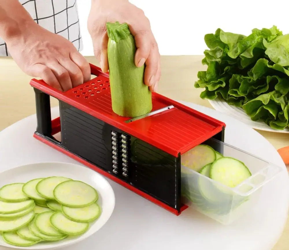 Multifunctional Vegetable Grater and Slicer Set with Blades