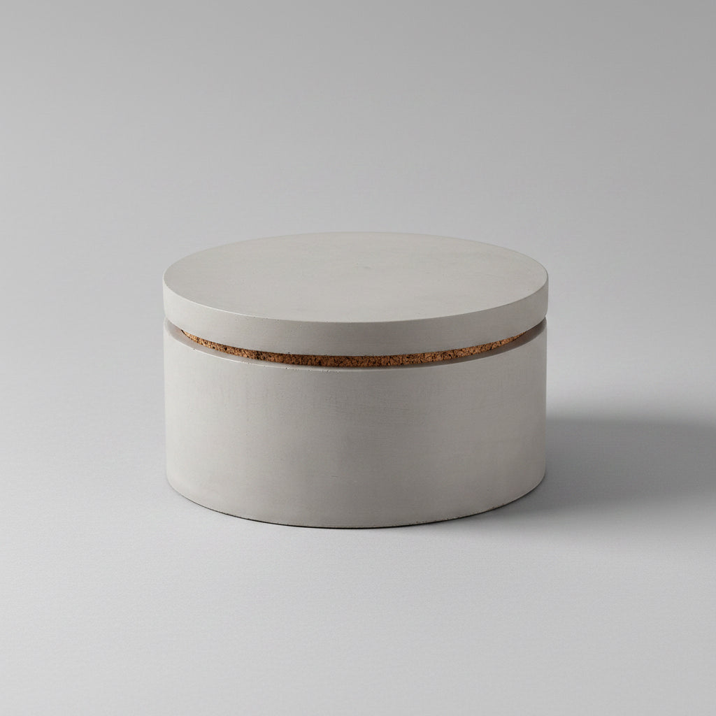 Concrete Classic Salt & Spice Cellar: Gray