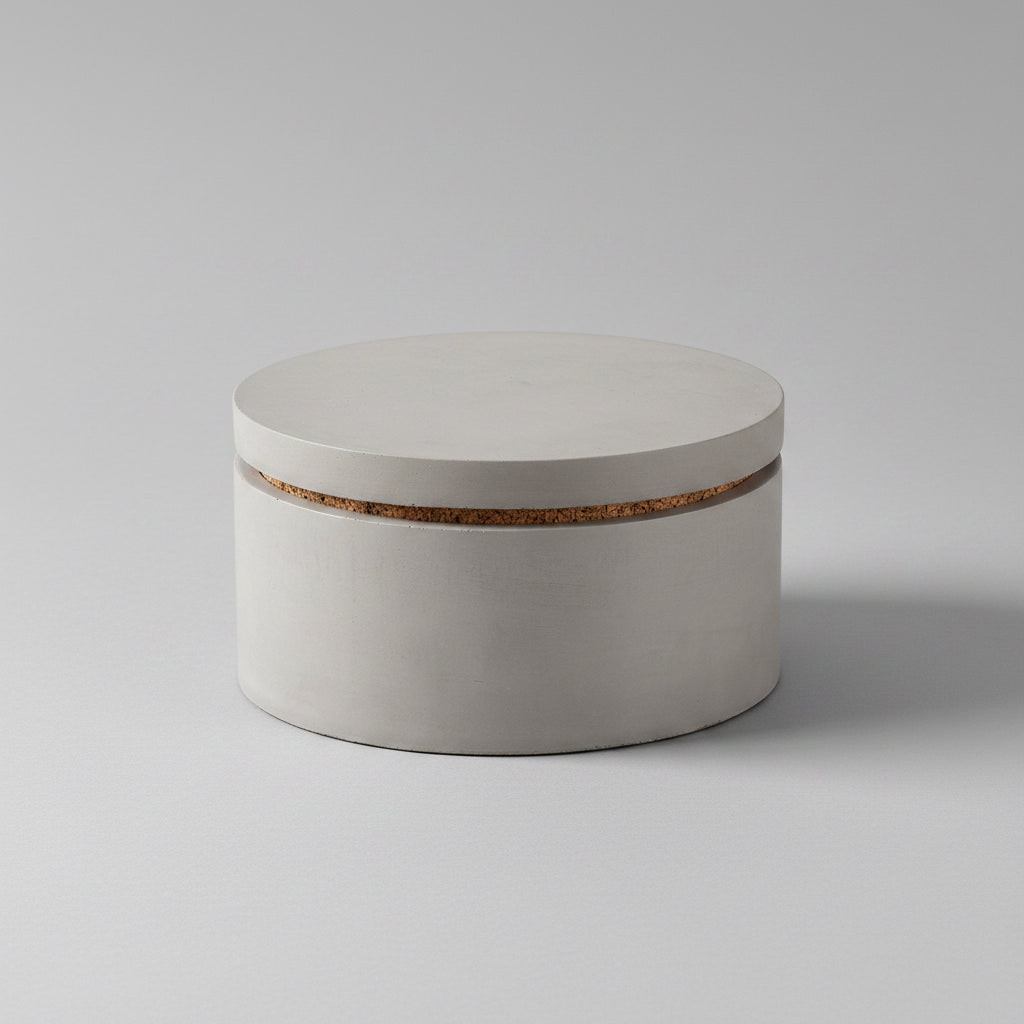 Concrete Classic Salt & Spice Cellar: Gray — Serveware, [material], Port Living Co.