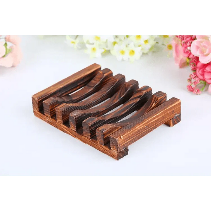 Natural Wooden Soap Dish Wood Soap Tray Holder Storage Soap Rack Plate Box Container For Bath Shower Plate Bathroom Wooden Soap Dish Soap Saver Holder Soap Tray for Bathroom Shower Rectangular Sink Drainer Hand Craft for Soap Sponges And More