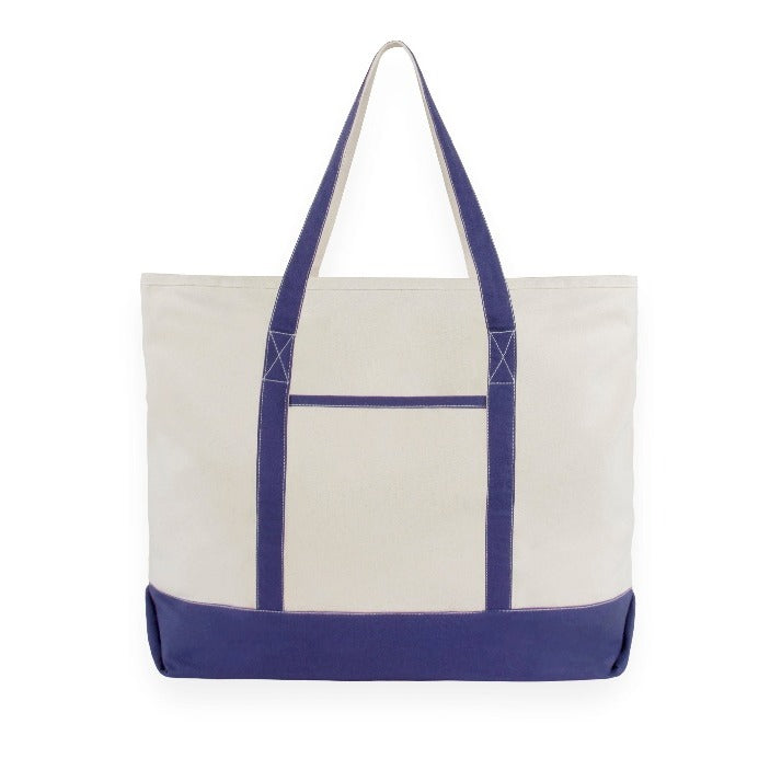 Extra Large Organic Zip Top Canvas Tote