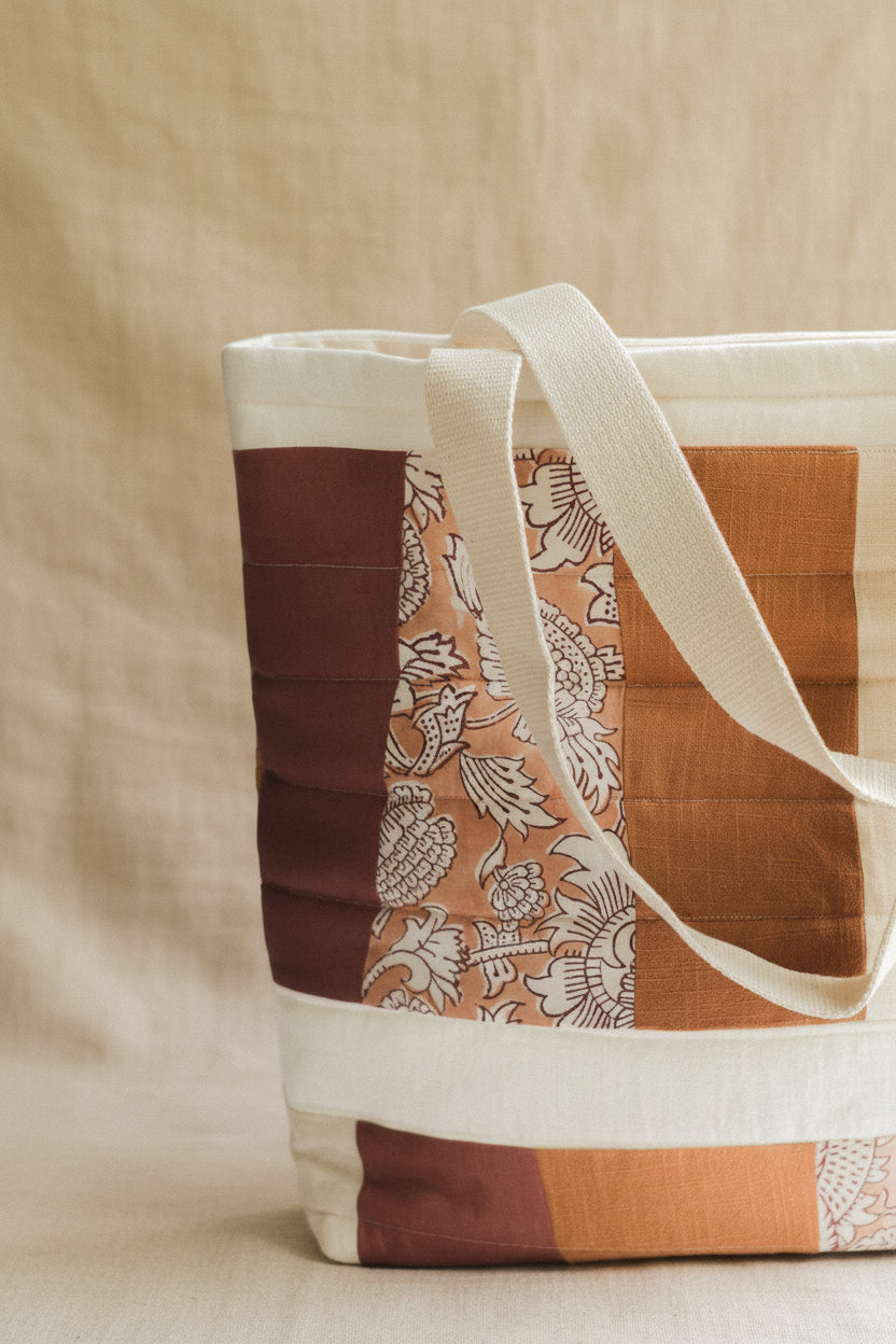 Upcycled Quilted Patchwork Tote Bags