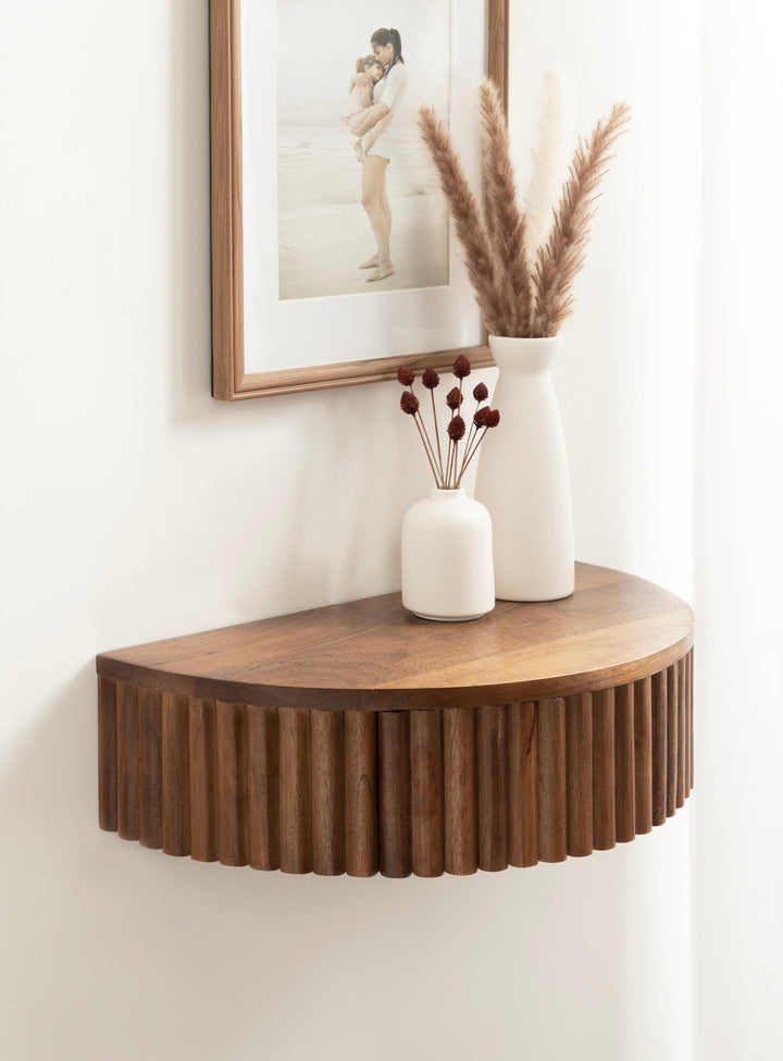 Reid Ribbed Floating Side Table