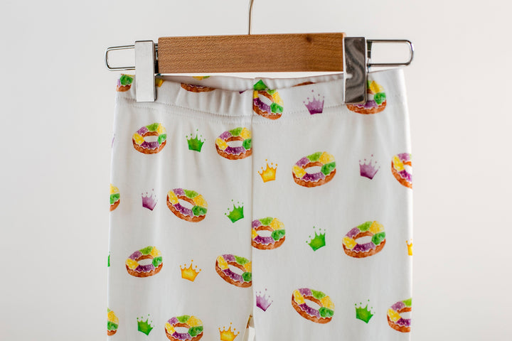 King Cake Organic Cotton Kids Mardi Gras Pajamas