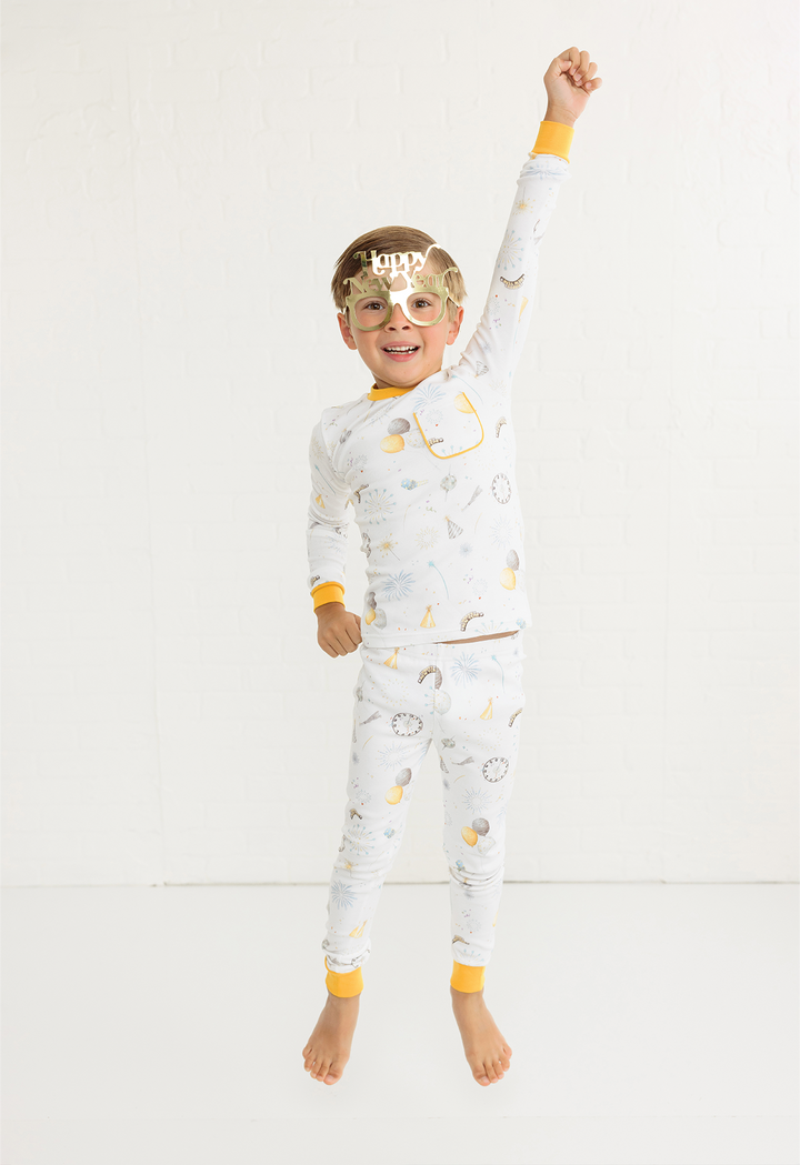New Year's Eve Organic Cotton Kids Pajamas