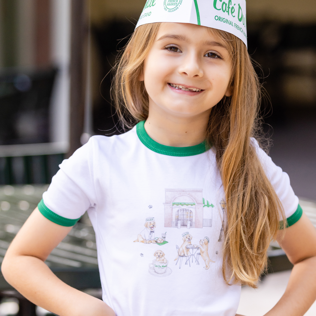 Powdered Sugar & Puppies Organic Cotton Kids Tshirt