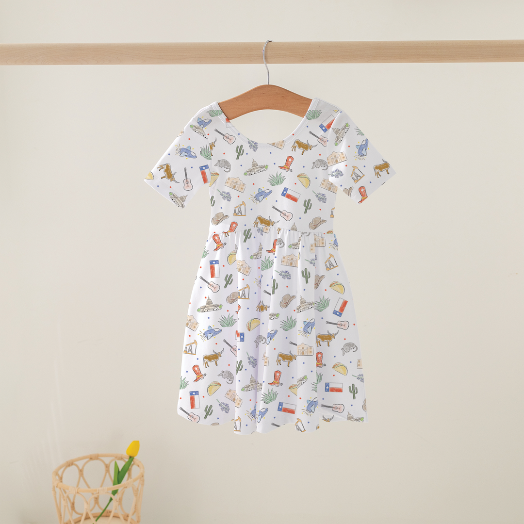 Texas Kids Organic Cotton Twirl Dress