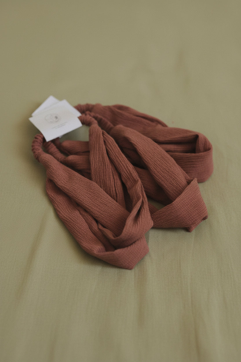 Textured Mauve Headband