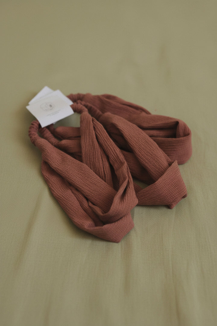 Textured Mauve Headband