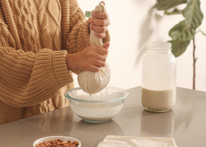 Organic Cotton Nut Milk & Straining Bags (Set of 4 Sizes0