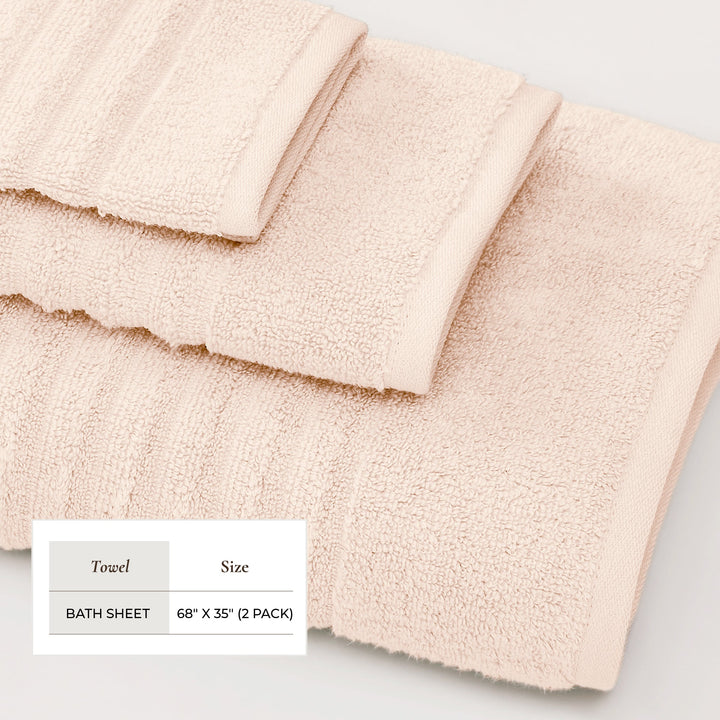 Luxury Combed Cotton Bath Towel Set - Karina Collection