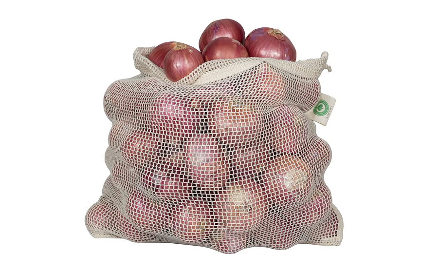 Organic Cotton Mesh Produce Bags—Set of 3