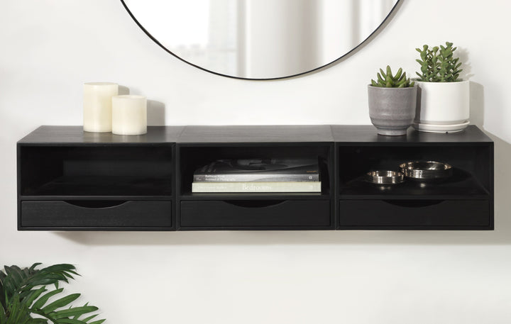 Hutton Floating Wall Shelf with Drawer