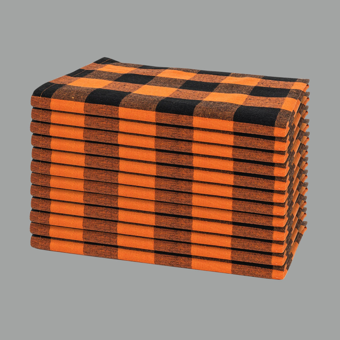 Plaid Dinner Napkins—100% Cotton (12 Pack)