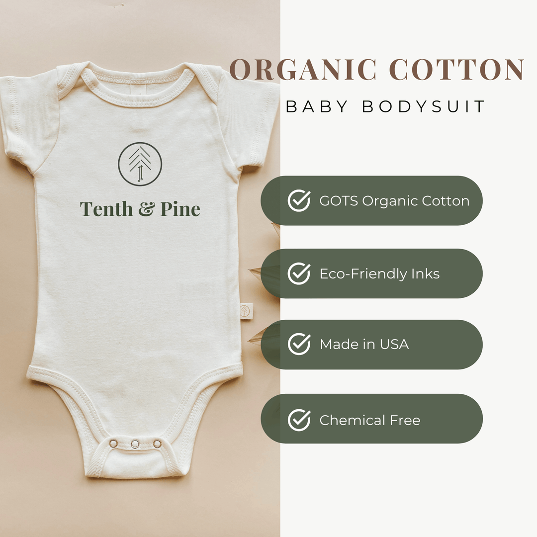 Dolce Estate Stamp Organic Cotton Baby Bodysuit