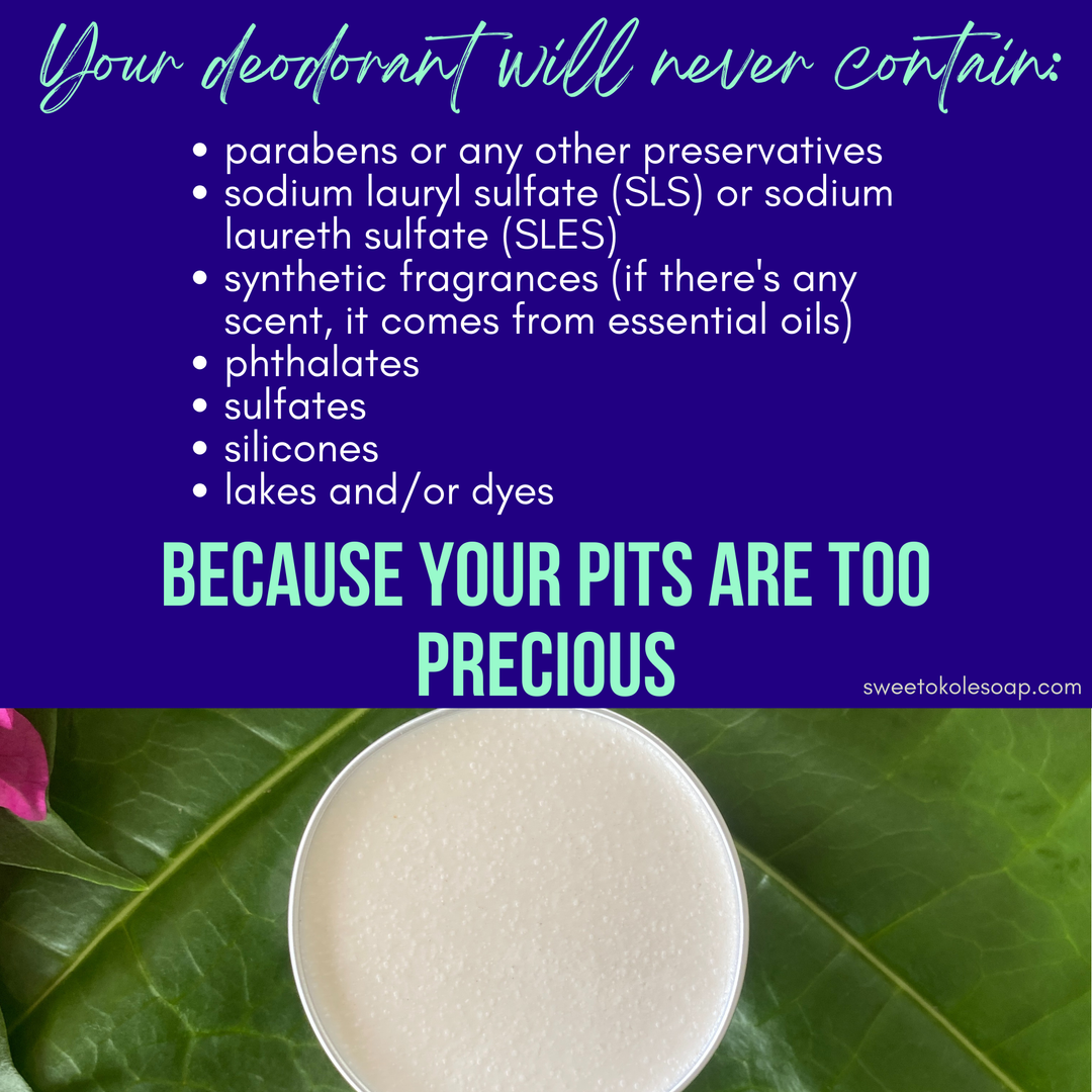 Patchouli Natural Deodorant for Sensitive Skin