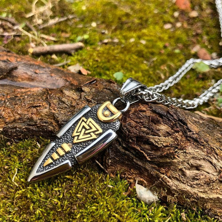 Stainless steel Valknut Odin&