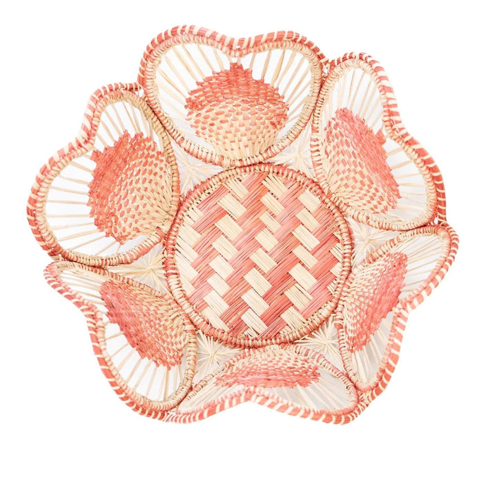 Floral Handwoven Iraca Bread Basket — Basket, [material], MacondoForever