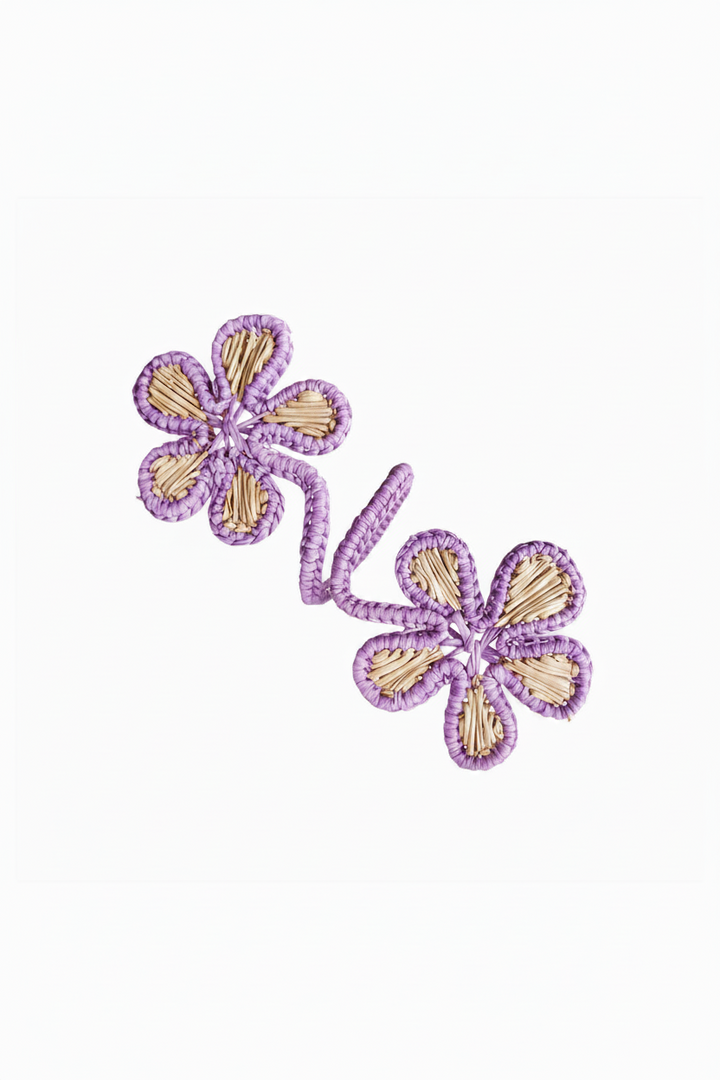 Double Bloom Handwoven Iraca Napkin Ring