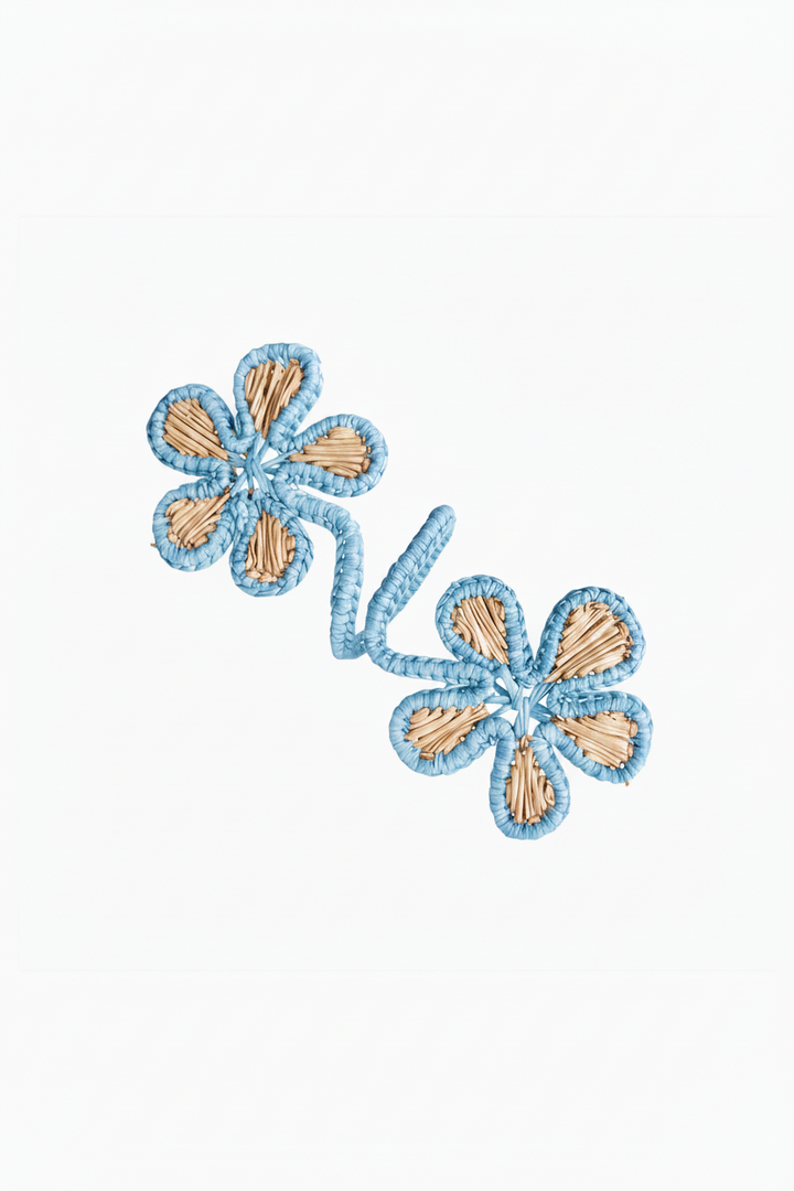 Double Bloom Handwoven Iraca Napkin Ring