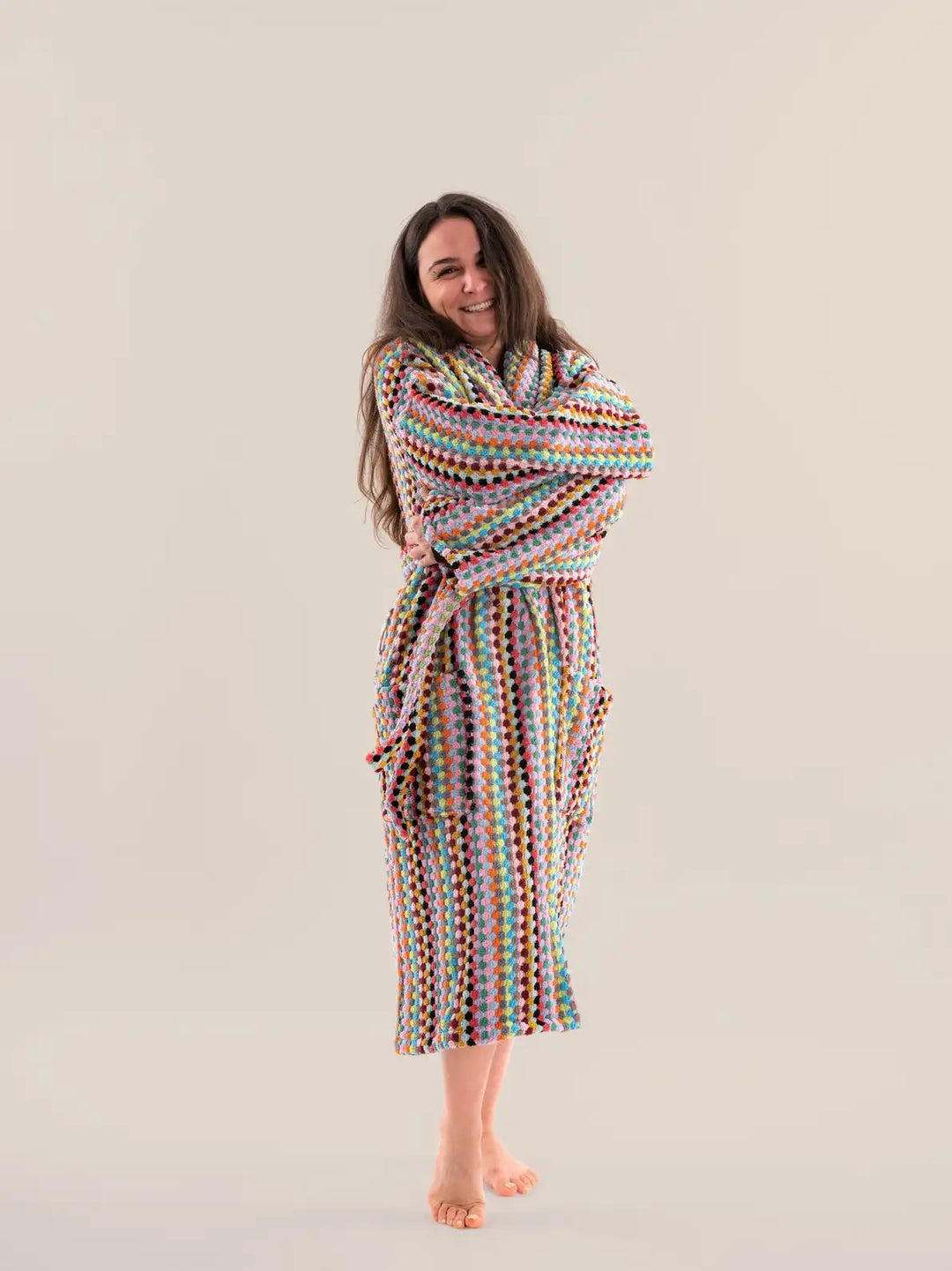 Pom Pom Bathrobe