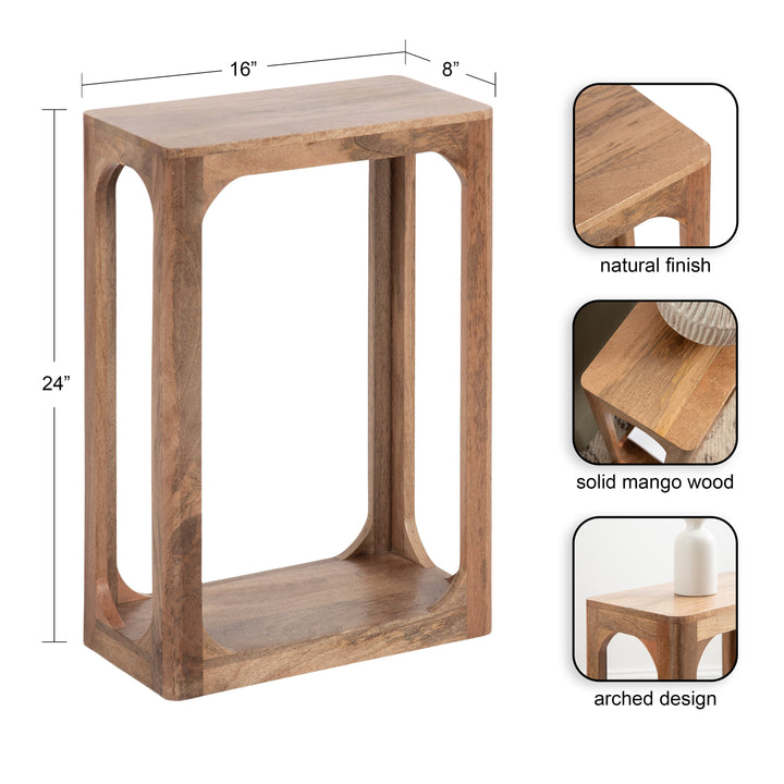 Dahl Wood Slim Side Table