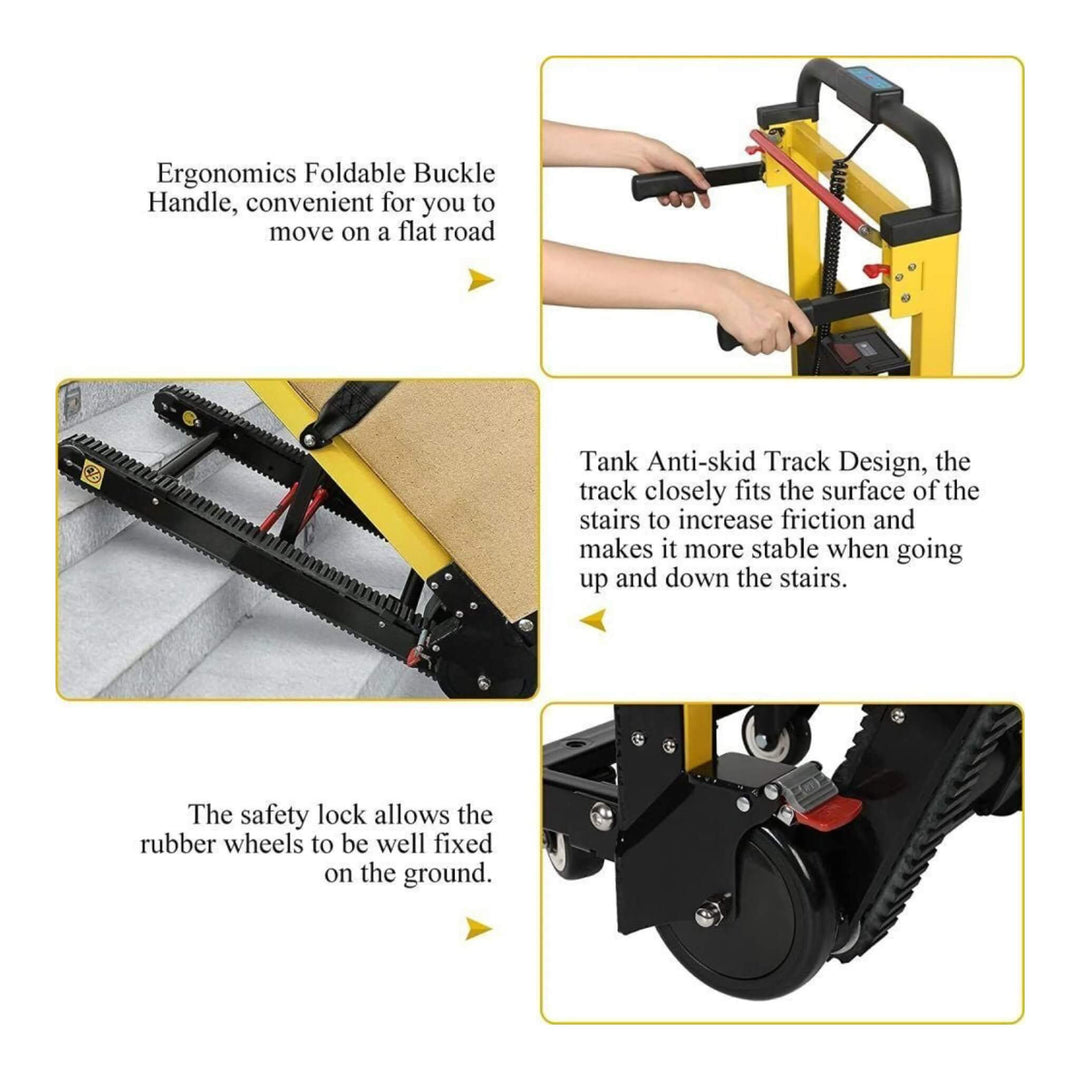 Premium Electric Stair-Climbing Dolly–440 lb Hand Truck