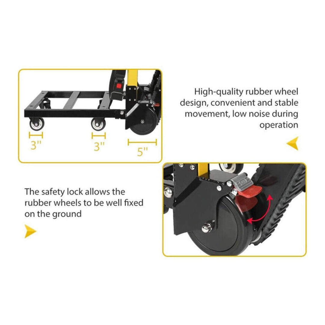 Premium Electric Stair-Climbing Dolly–440 lb Hand Truck