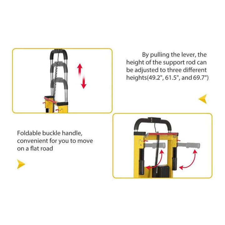 Premium Electric Stair-Climbing Dolly–440 lb Hand Truck