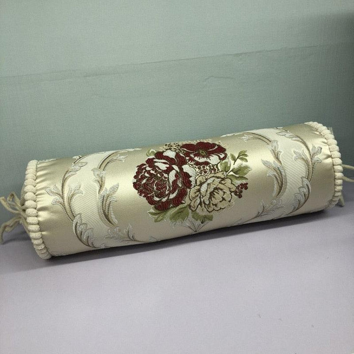 New Classical Luxury Cylindrical Cotton And Linen Pillow Roll Cushion Sofa Throw Polyester Cotton Linen Pillowcase Sofa Cushion Cover Backrest Home Chair Modern Colorful Design 15X50CM