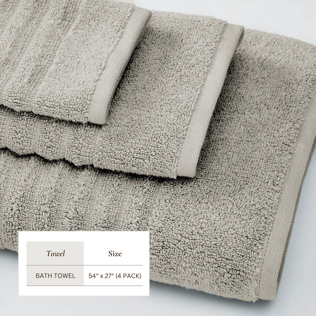Luxury Combed Cotton Bath Towel Set - Karina Collection