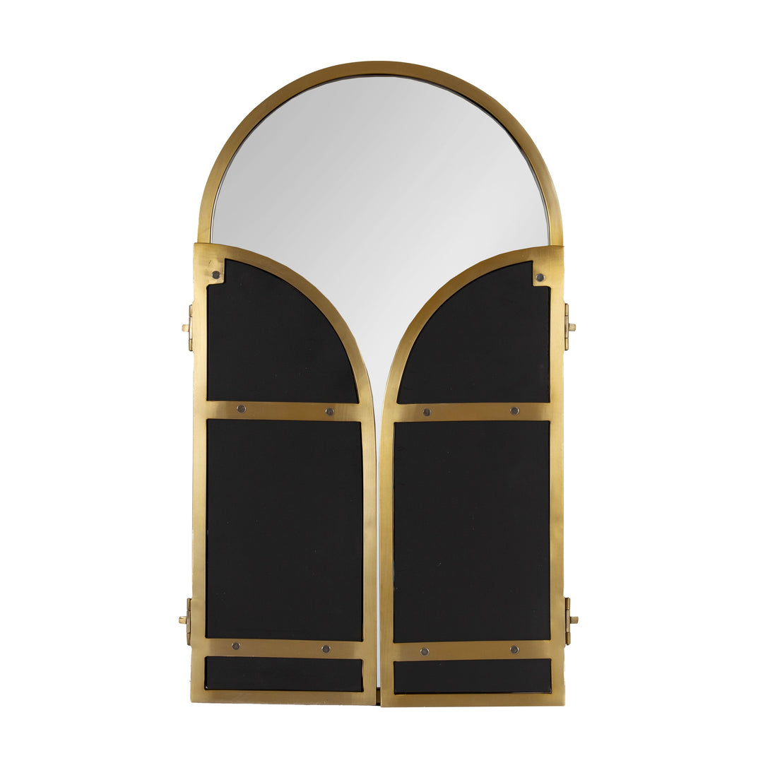 Amoli Tri-Fold Arch Metal Mirror