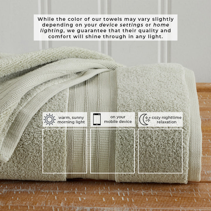 100% Cotton Premium Bath Towel Set - Chiara Collection