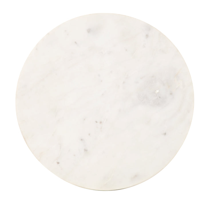 Baronet Round Marble and Metal Table